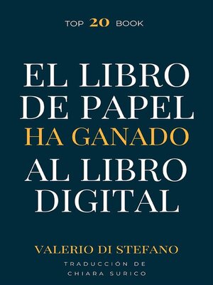 cover image of El libro de papel ha ganado al libro digital